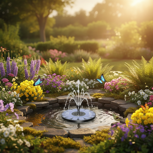 Versatile Solar Garden Fountain Kit