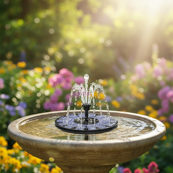 Versatile Solar Garden Fountain Kit